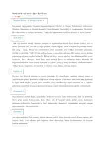 Bankacılık ve Finans - Ders İçerikleri 1. SINIF Atatürk İlkeleri ve