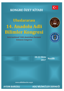 Uluslararası 14. Anadolu Adli Bilimler Kongresi