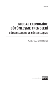 global ekonomide bütünleşme trendleri