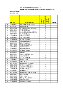 d2 kliniğe giriş öykü final sınav lıst