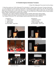 25. İstanbul Japonca Konuşma YarışmasıS
