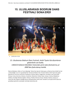 15. uluslararası bodrum dans festivali sona erdi
