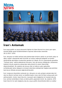 İran`ı Anlamak