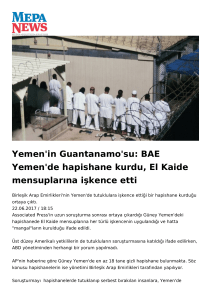 Yemen`in Guantanamo`su: BAE Yemen`de hapishane