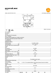 AC2055 AS-Interface Ağ sistemi AirBox 2x2DI 2PO M12 V2A Made
