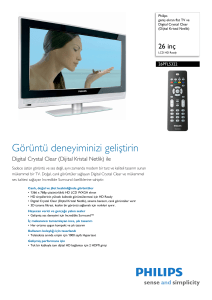 26PFL5322/12 Philips geniş ekran flat TV ve Digital Crystal Clear