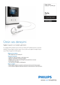 SA2RGA08SN/02 Philips FullSound™ ile MP3 çalar