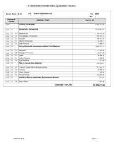 1.4 GİDERLERİN EKONOMİK