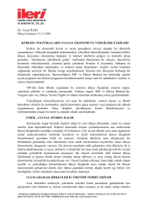 Dr. Yusuf İLERİ Dünya Gazetesi-15.11.2001