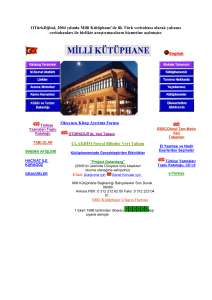 OTürkDijital, 2004 yılında Milli Kütüphane`de ilk Türk veritabanı