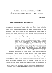 tanzimattan cumhuriyet`e uzanan çizgide osmanlıda kadın