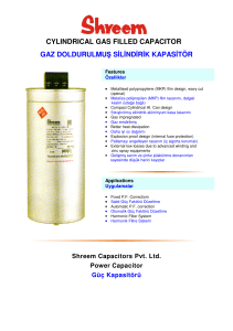 (Cylindrical Gas Filled Capacitor - Gaz Doldurulmu\376 Silindirik