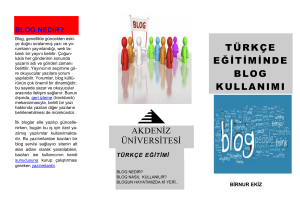 türkçe eğitiminde blog kullanımı