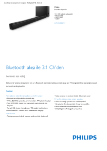 3.1 CH kablolu subwoofer Bluetooth® Soundbar hoparlör
