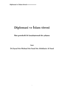 Diplomasi ve İslam töreni