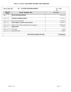 5. bütçe gelirlerinin ekonomik sınıflandırılması