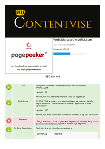 Webside score wpofisi.com - Contentvise Free Website Audit
