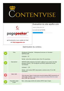 Evaluation du site wpofisi.com - Contentvise Free Website Audit free