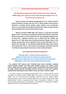 Türk Nöroloji Derneği Heyeti 29 Ekim Dünya İnme Günü nedeni ile