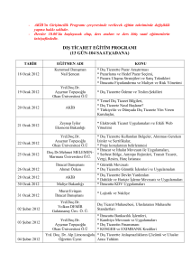 dış ticaret eğitim programı (13 gün-104 saat)(adana)