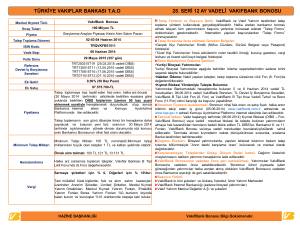 türkiye vakıflar bankası tao 28. seri 12 ay vadeli vakıfbank bonosu