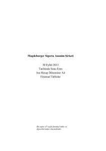 Magdeburger Sigorta Anonim Şirketi 30 Eylül 2013 Tarihinde Sona