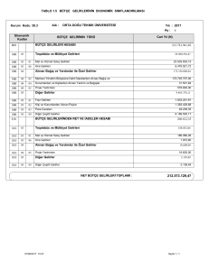 bütçe gelirlerinin ekonomik sınıflandırılması