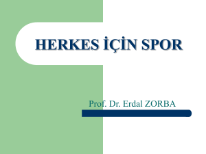 herkes için spor - Prof. Dr. Erdal ZORBA