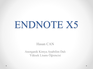 ENDNOTE X5
