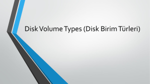 Disk Volume Types (Disk Birim Türleri)