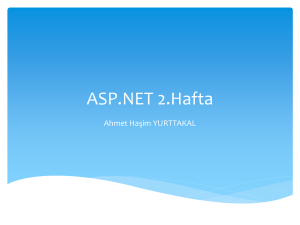 ASP.NET 2.Hafta