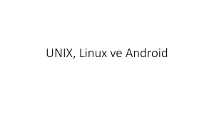 UNIX, Linux ve Android