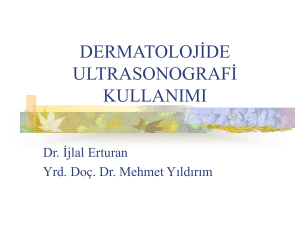 dermatolojide ultrason kullanımı