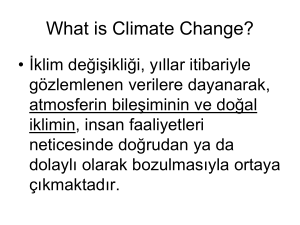 İklim değişikliği