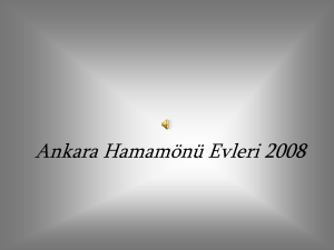 Ankara Hamamönü Evleri 2008