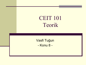 CEIT 101 teorik 8