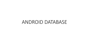 androıd database