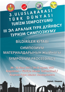 BIYIKLI, M., Türk Dili Konuşan Ülkeler Kültür ve Turizminde TÜRKSOY‘un Yeri ve Önemi