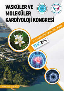 Vasküler ve Moleküler Kardiyoloji Kongresi, 3-4 Kasım 2018, Adana