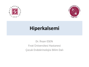 hiperkalsemi Dr. İhsan ESEN