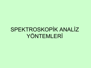 5 SYeni pektrofotometrik Analiz Metotları Kahraman-2019