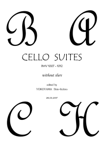 Bach Cello Slurs