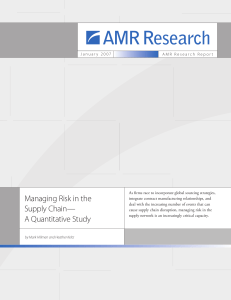 AMR Managing Risk
