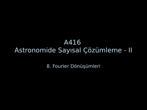 Ders08 Fourier Donusumleri