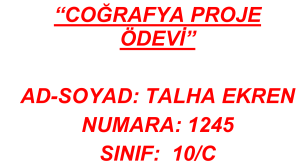 Talha Ekren 10 C 1245 Coğrafya Projesi(Çanakkale'nin Depremselliği)