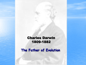 Charles Darwin and Natural Selection PowerPoint for web quest