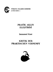 Immanuel Kant - Pratik Aklın Eleştirisi