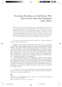 Middle East Journal (c. 58, Sayı. 1, Kış 2004, The Iranian Revolution-An Oral History with Henry Precht) - Kissinger'ın Şah'ı terk edişi