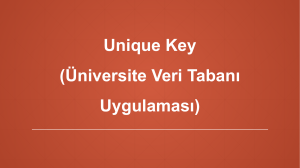 Lesson 8) Unique Key
