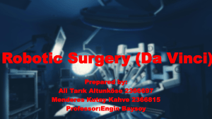 Robotic Surgery Da Vinci.pptx ddddddddddddd
